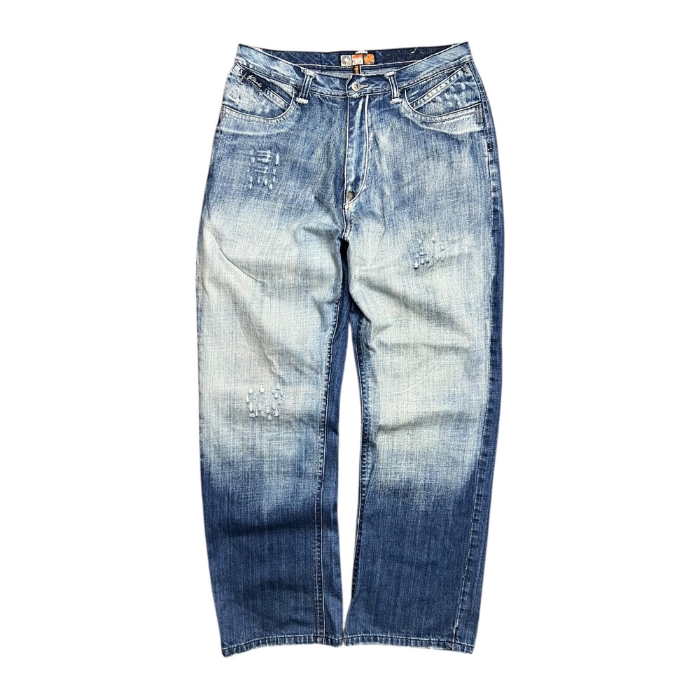 Y2K Vintage Akademiks Faded & Baggy Jeans - 35”
